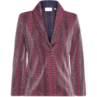 Rich & royal Jacquard Blazer Ruby Red Taglia: XS | Outlet | Donna | Rosso