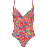 Shiwi Ladies Rowy Swimsuit Groovy Love Orange Sun Groovy Love Taglia: 34 | Costumi Interi Outlet | Donna | Arancione
