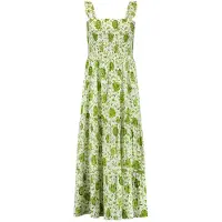 Shiwi Ladies Seychelles Dress Botanic Flower Green Botanic Flower Taglia: L | Abiti Midi Outlet | Donna | Verde