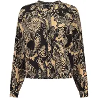 Shiwi Ladies Plymouth Blouse Artsy Leaves Black Taglia: M | Magliette intime Outlet | Donna | Nero