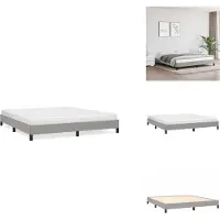 vidaXL Struttura letto grigio chiaro 180×200 cm in tessuto - Letti e strutture letto
