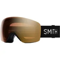 Smith - Maschera da sci fotocromatica - Skyline Black Chromapop Pro Photochromic Gold Mirror - Nero