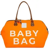 Bagmori Borsa fasciatoio marrone / arancione / bianco
