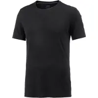Icebreaker Anatomica S/S Crewe Intimo lana merinos Uomo (M, nero)