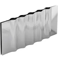 New Works Portacandele Ripply, larghezza 33 cm, acciaio inox