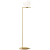 Flos IC F1, piantana in ottone spazzolato