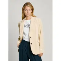 Pepe Jeans per donna. PL402459 Giacca Cara beige (S), Bianco, Casual, Cotone