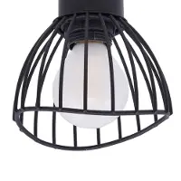 LINDBY plafoniera Piena, nera, a 4 luci, metallo, 70 cm