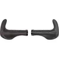M-Wave Cloud Ergo Max Fix Be Fahrradgriffe Manubrio per bici (140 mm, grigio/blu)