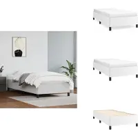 vidaXL Struttura letto bianca 80x200 cm in Pelle finta - Letti e strutture letto