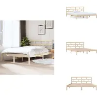 vidaXL Letto in legno massiccio 135x190 cm - Letti e reti