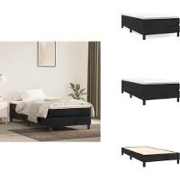 vidaXL Letto boxspring nero 80x200 cm in velluto - Letti e strutture letto