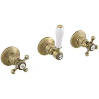 Sapho Reitano Rubinetteria Antea - Miscelatore da incasso per doccia per 2 apparecchi, bronzo SET305-106