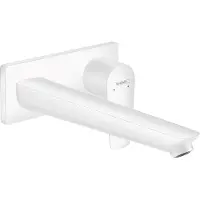 Hansgrohe Talis E mitigeur monocommande de lavabo encastré, montage mural, robinet à crépine déverrouillable, saillie de 225 mm, 71734700, 71734700