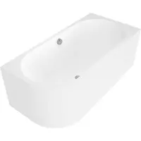 Hak VIVA R MONOLITH vasca asimmetrica 170x75x60cm, destra, bianco