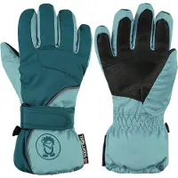 TROLLKIDS Kid's Troll Glove Guanti Bambini (6 - 11-12 Years, turchese)