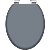 Schutte Sedile per WC SCHÜTTE in MDF SPIRIT GREY, coperchio del WC con chiusura ammortizzata
