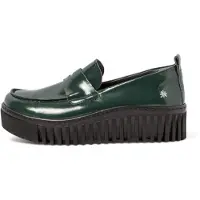 Art per donna. 1153014WS003_0G3 1530 mocassini in pelle verde (38), 3 a 5cm, Nessuno, Casual