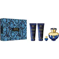 Versace Dylan Blue pour Femme Set regalo EDP 100 ml, Lozione corpo 100 ml, Gel doccia 100 ml and miniature EDP 5 ml 100ml