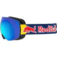 Red Bull - Maschera da sci - Bent Blue - Smoke With Blue Mirror in Pelle - Blu navy