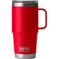 Yeti Rambler Travel Mug 20oz Stronghold Lid, Rescue Red, tazza thermos da viaggio con coperchio, 591 ml