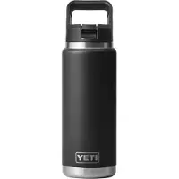 Yeti Coolers Rambler Straw Bottle Cap Bottiglia termica (769 ml, nero/grigio)