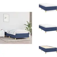 vidaXL Struttura letto in tessuto blu 90x190 cm - Letti e strutture letto