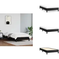 vidaXL Struttura letto nera 90x200 cm in Pelle finta - Letti e strutture letto