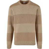 Urban Classics Heavy Oversized Striped Sweatshirt Warmsand/wetsand Taglia: XXL | Maglioni a maglia Outlet | Uomo