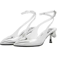 Moschino Sweetheart Slingback Pump Silver Taglia: 38 | Tacchi Alti Outlet | Donna | Grigio