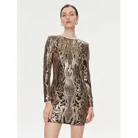 Guess Marciano By Isla Sequin Dress Black Gold Taglia: 38 | Abiti Mini Outlet | Donna | Nero