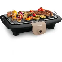 Tefal EasyGrill BG90C8 Barbecue per l'Aperto Bistecchiera Elettrica 2300 W da Tavolo Nero Grigio