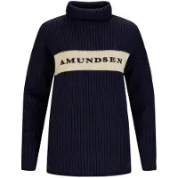 Amundsen Sports Women's Heroes Ski Turtle Neck Pullover di lana Donna (S, blu)