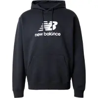 New Balance Sport Essentials Fleece Logo Hoodie Felpa con cappuccio Uomo (S, nero)