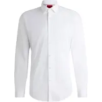 HUGO per uomo. 50289499 Camicia Kenno slim fit bianca (39), Bianco, Casual, Da sera, Cotone, Manica lunga