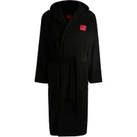 HUGO Accappatoio lungo grigio / rosso / nero
