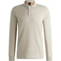 Hugo Boss per uomo. 50507704 Polo beige Passerby (L), Casual, Cotone, Manica lunga