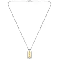 HUGO BOSS Collana Bicolore Uomo Distintivo Devon 1580576 — Collana