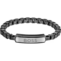 HUGO BOSS Stylish men´s Bracciale made of Devon steel 1580598 - Length: 17.5 cm