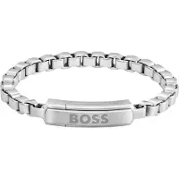 HUGO BOSS Bracciale Uomo Senza Tempo In Acciaio Devon 1580596 19 cm — Bracciale