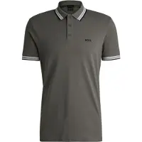 Boss green per uomo. 50469055 Polo Paddy grigio (XXL), Casual, Cotone, Manica corta