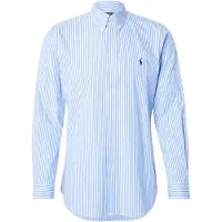 Ralph Lauren per uomo. 710929346001 Camicia in popeline ed elastan Custom Fit blu (XL), Casual, Cotone, Manica lunga