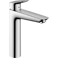 Hansgrohe Logis Mitigeur de lavabo, ComfortZone190, sans garniture découlement, saillie 166mm, 71091000, 71091000