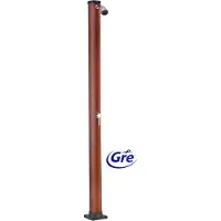 Gre Accessories Doccia solare in PVC effetto legno 20 L AR1020W
