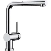 BLANCO Miscelatore per lavello sotto finestra con doccia LINUS-S-F cromo 514023