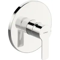 Hansa Robinet de douche HANSALIGNA, set de finition, encastré, rosace ronde, 83879503, 83879503