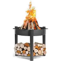 Cook King Ciotola per il fuoco alta "MONTANA" 80 cm Pozzetto per il fuoco, cesto per il fuoco