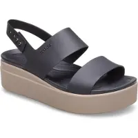 Crocs Sandali bassi BROOKLYN LOW WEDGE W donne - Nero - 42 / 43