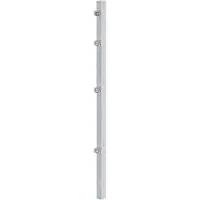 Alberts 677633 Pali per recinzione con linguetta di fissaggio e accessori, zincati a caldo, lunghezza 1750 mm, 60 x 40 mm