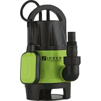 Zipper ZI-DWP900, 900 W, alimentazione a corrente alternata, portata di 14000 litri/ora, colore nero, verde, verde chiaro